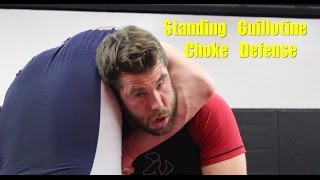 Standing Guillotine Choke Defense With 2 Takedowns [upl. by Foscalina]