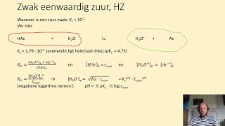 De pH en ionisatiegraad van een zwak zuur berekenen vb azijnzuur [upl. by Kalikow]