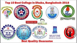 Top 10 Colleges in Dhaka Bangladesh  2018  Dhaka Board [upl. by Tihom447]