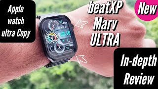 beatXP Marv Ultra 🔥 Massive display Smartwatch • Review amp Unboxing • beatxp watch beatxp techpoke [upl. by Nesyrb700]