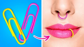 DIY Fake Piercings  Amazing Jewelry Ideas To make At Home [upl. by Gredel]