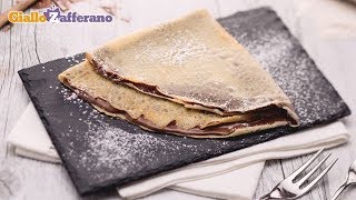 Crepe alla Nutella  Ricetta in 1 minuto [upl. by Forland]