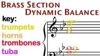 Orchestration Tip Brass Section Dynamic Balance [upl. by Melamed]