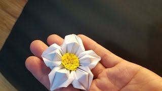 Beautiful Paper flowerHOW TO MAKE GARDENIA ORIGAMI [upl. by Attenrad15]