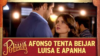 As Aventuras de Poliana  Afonso tenta beijar Luisa e apanha de Marcelo [upl. by Suoiluj]