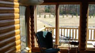 Glacier Point on Castle Rock Lake Log Home For Sale  Wisconsin Dells Area [upl. by Dnomad]