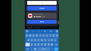 Birth of Ethereum  Tapcoin code  luck Code  Birth of Ethereum Tap Coin Lucky video Code [upl. by Tabber]