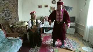 RUSSIA—Kalmyk traditional song amp dance by Nyamin Manjieyev and Nina Manjieyeva [upl. by Acirrej435]