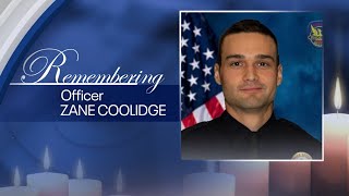 Memorial service for Phoenix Police Officer Zane Coolidge [upl. by Auqinom]