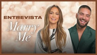 CÁSATE CONMIGO  Entrevista con Jennifer Lopez y Maluma [upl. by Satsok]