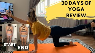 30 DAYS OF YOGA WITH ADRIENE REVIEW did it make me stronger am i more toned helped me focus [upl. by Fredrika]