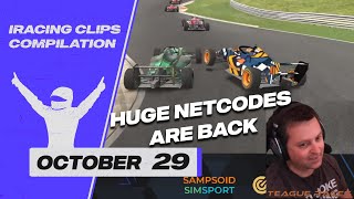 October 29  iRacing Clips Compilation [upl. by Eahc]