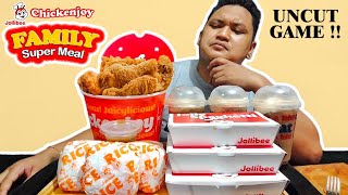 JOLLIBEE FAMILY SUPER MEAL MUKBANG [upl. by Ragnar628]