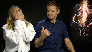 Jeremy Renner reveals the origins of the quotRenner Stretchquot running joke [upl. by Nnazus693]