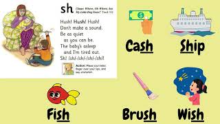 Jolly Phonics song Group 6 sh song [upl. by Skill]