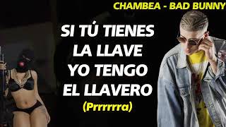 Bad Bunny Chambea Letra Oficial [upl. by Harlene692]