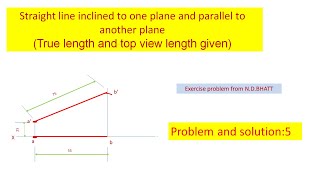 st line parallel to one and inclined to another 5 [upl. by Sneve299]