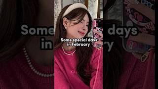 Some special days in February 😁 shortsfypシ゚viralbtsblackpinkviraltrending [upl. by Schinica]