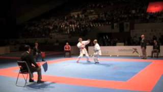 Dagmara Kubinska Vs Lucile Breton  Rabat 2009 Karate World Championship [upl. by Nyroc820]