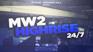 WE PLAYED ONLY HIGHRISE FOR 24 HOURS MW2 SND Trickshotting w 7 KILLCAMS [upl. by Ardua653]