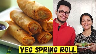 Veg Spring Roll Recipe easy to make at home ft Triggred insaan [upl. by Medor101]