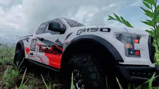 Scale 18 Off Road Adventure Ford Raptor F150 White body Super cool [upl. by Oruasi]