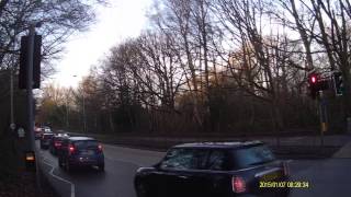 Pembury cycle path Toucan crossing 7th January 2015 [upl. by Adnawt249]