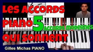 Les plus beaux accords piano modernes  Les accords piano qui sonnent  4 [upl. by Aniwde]