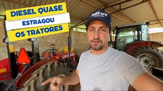 Diesel deu problema em dois tratores da fazenda [upl. by Odnalro]