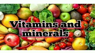 Vitamin and minerals for class 678vitamin and diseases vitamin ki Kami se hone wali beemariyan [upl. by Nahraf508]