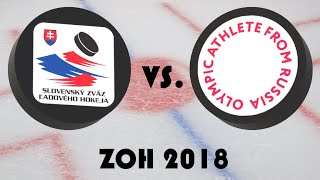 Zimní olympijské hry 2018  Skupina B  Slovensko  Rusko [upl. by Coulter64]