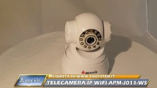 Telecamera Apexis IP wifi APMJ011WS [upl. by Rabassa145]