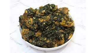 HOW TO MAKE TASTY VEGETABLE SOUP EDIKANG IKONG SOUP RECIPE vegetablesoup nigeriansoup soup [upl. by Kiraa88]