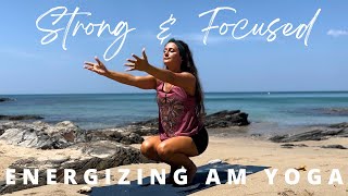 Energizing Morning Yoga to Feel Strong amp Focused [upl. by Adnohsek]