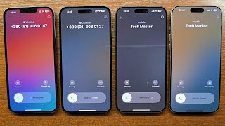 iPhone 13 Pro Max vs 14 Pro Max vs 15 Pro Max vs 16 Pro Max Incoming Call Reflection Ringtone [upl. by Odicalp]