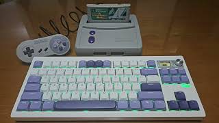 Low Profile Silent Keyboard Build SNES Themed [upl. by Chlo]