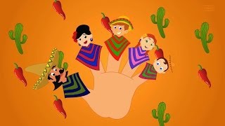 Mexican Finger Family  Songs And Video  Nursery Rhyme For Children [upl. by Devy]