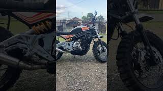 Custom Scrambler Kawasaki er6n Sound cek bikelover automobile biker rider ride motorcycle [upl. by Ennayllek205]