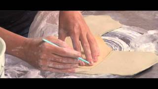 Pottery Video Using Plastic to Make Handbuilding Easier  LORNA MEADEN [upl. by Holleran]