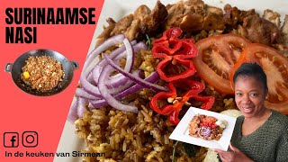 Mijn recept voor Echte Surinaamse Nasi  In de keuken van Sirmean [upl. by Arnie]