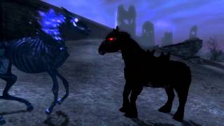 Skyrim Battles  Shadowmere vs Arvak Legendary Settings [upl. by Chun119]