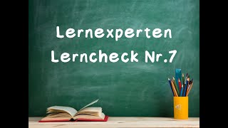 Lernexperten Lerncheck 7 [upl. by Meggy]