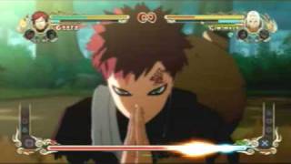 Naruto Ultimate Ninja Storm Gaara Vs Kimimaro HQ [upl. by Arnelle847]