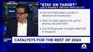 What stocks do in the next month is a coin flip due to election says Fundstrats Tom Lee [upl. by Lindemann]