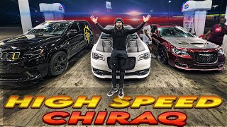 10 HELLCATS amp TRACKHAWKS GO ON A POLICE CHASE in CHICAGO 😱 POV CUTTING UP [upl. by Brie]