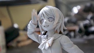 【clay figure DIY 】ラブライブ 渡辺曜フィギュア作ってみた sculpting clay figure quotWatanabe You  LoveLive quot [upl. by Ahsenrat425]