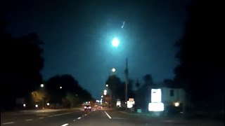 Falling Meteor Lights Up the Sky in Florida [upl. by Enehpets]