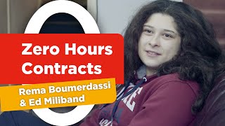 Zero Hours Contracts  Rema Boumerdassi amp Ed Miliband [upl. by Eserehc279]