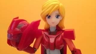 TRANSFORMERS MINERVA  CMS CORPS GUTTO KURU ACTION FIGURE VIDEO TOY REVIEW [upl. by Ardnosac]