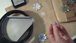 quotGlassquot Flower Embellishments for Scrap Booking [upl. by Alaham]